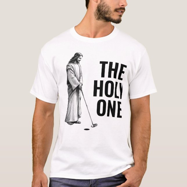 The Holy One - Golfing Jesus T-Shirt (Front)