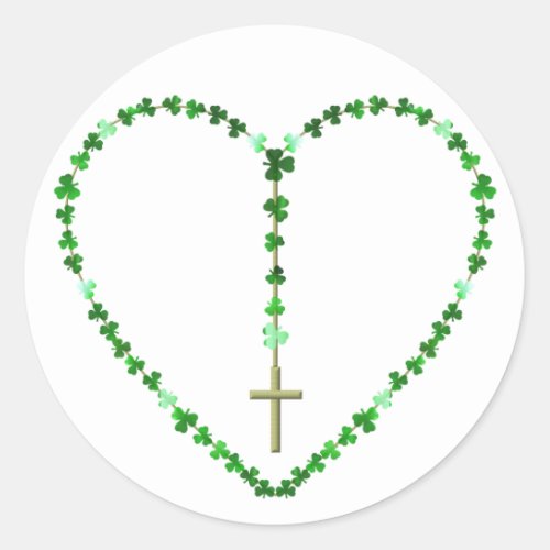 The Holy Rosary Classic Round Sticker