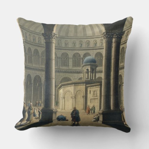 The Holy Sepulchre pub by William Watts 1806 e Throw Pillow