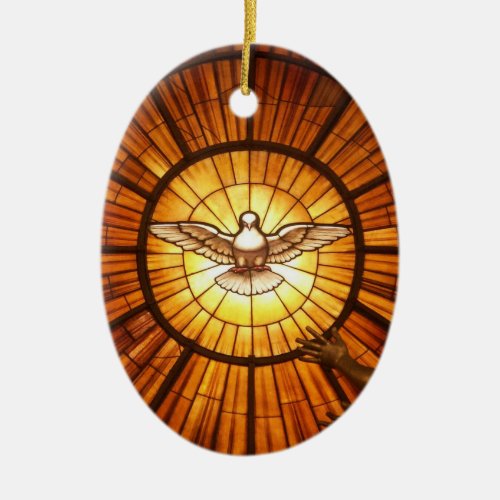 The Holy Spirit Bernini Ceramic Ornament