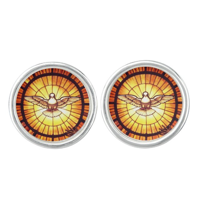 The Holy Spirit (Bernini) Cufflinks (Front)