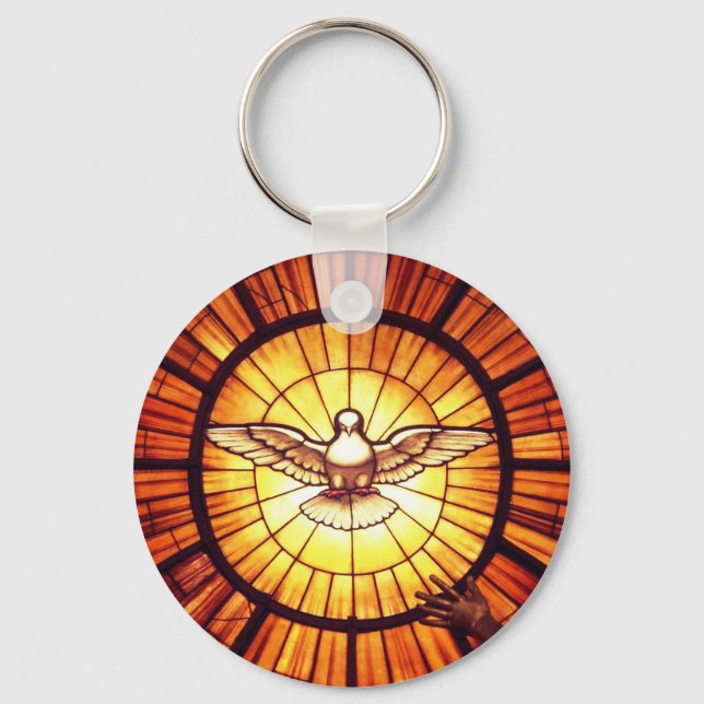 The Holy Spirit (Bernini) Keychain (Front)