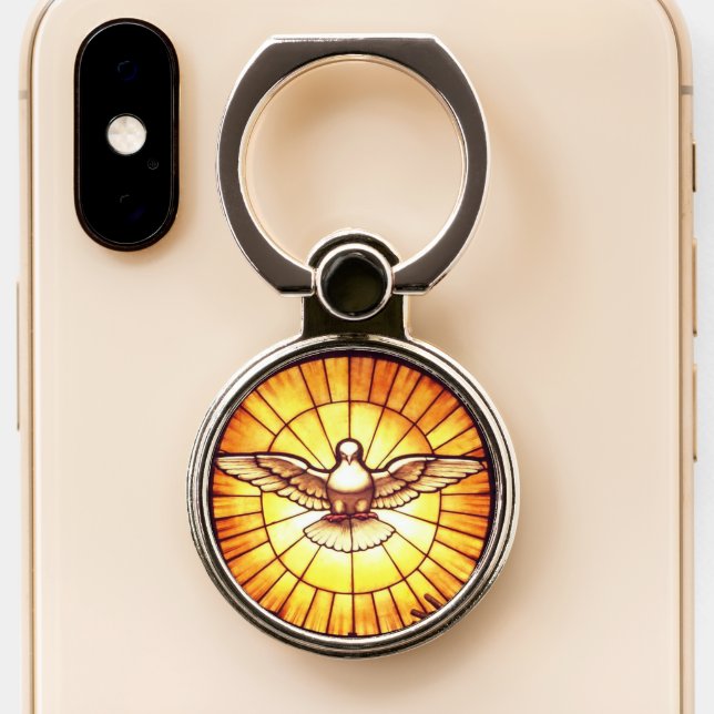 The Holy Spirit (Bernini) Phone Ring Stand (Close Up)
