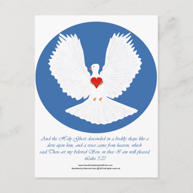 The Holy Spirit Descended Like a Dove Postcard (Front)