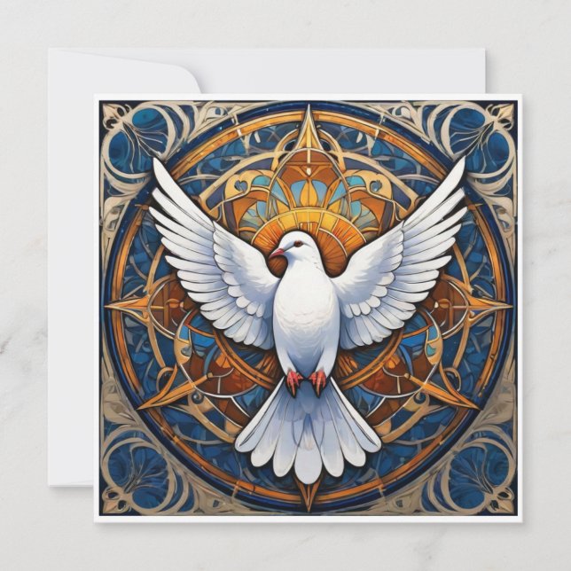 The Holy Spirit (dove) 1 Thank You Card (Front)