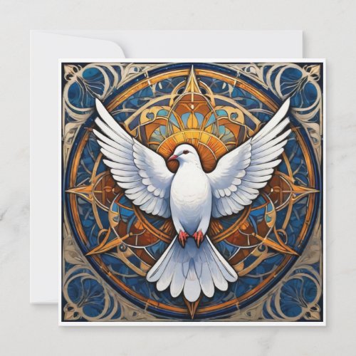 The Holy Spirit dove 1 Thank You Card