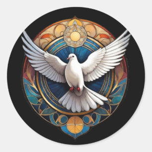 The Holy Spirit (dove) 3 Classic Round Sticker