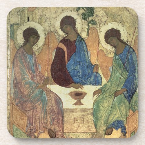 The Holy Trinity 1420s tempera on panel Coaster