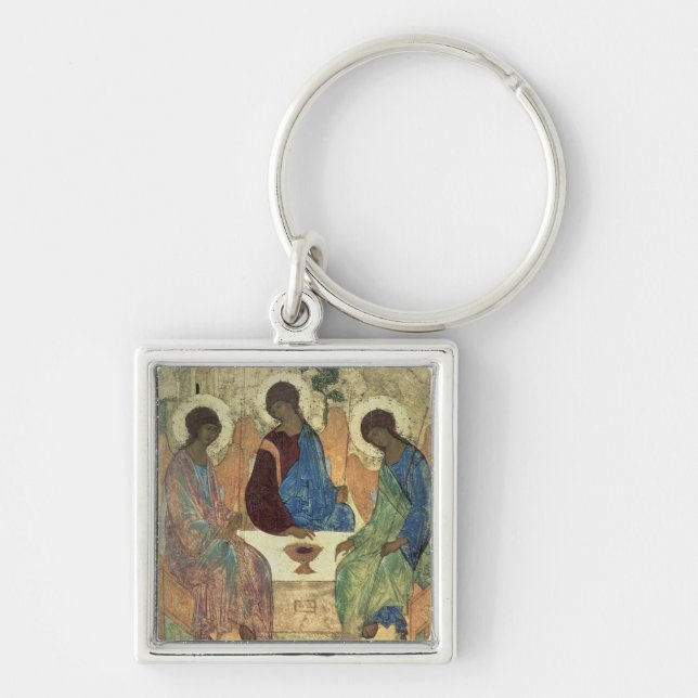 The Holy Trinity, 1420s (tempera on panel) Keychain (Front)