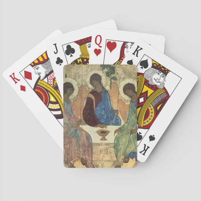 The Holy Trinity, 1420s (tempera on panel) Poker Cards (Back)