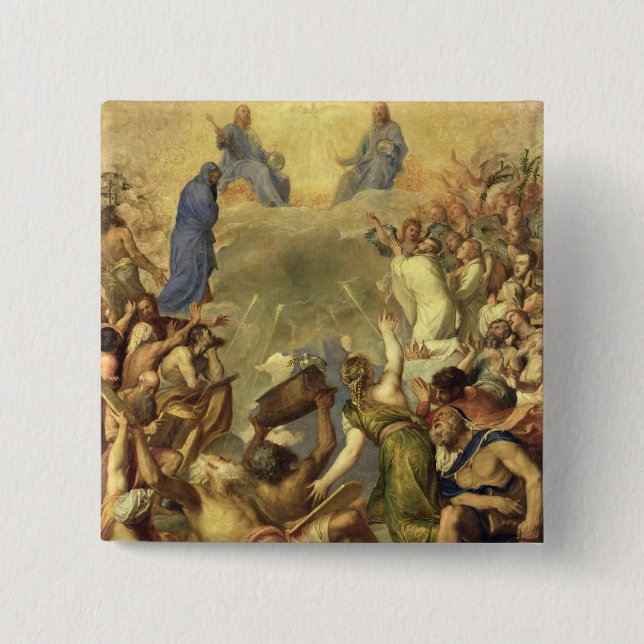 The Holy Trinity, 1553/54 (oil on canvas) Pinback Button (Front)