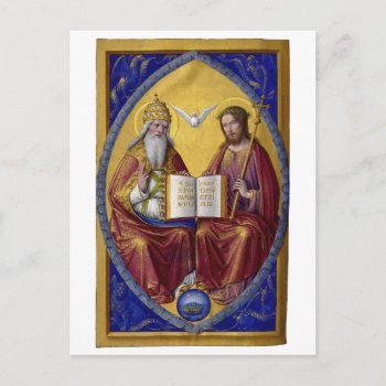The Holy Trinity By Jean Bourdichon Circa 1508 Postcard by EnhancedImages at Zazzle