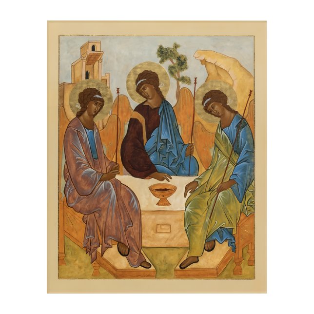 The Holy Trinity Icon Acrylic Print (Front)