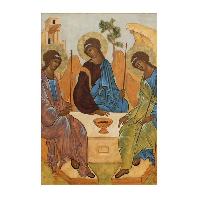 The Holy Trinity Icon Acrylic Print (Front)