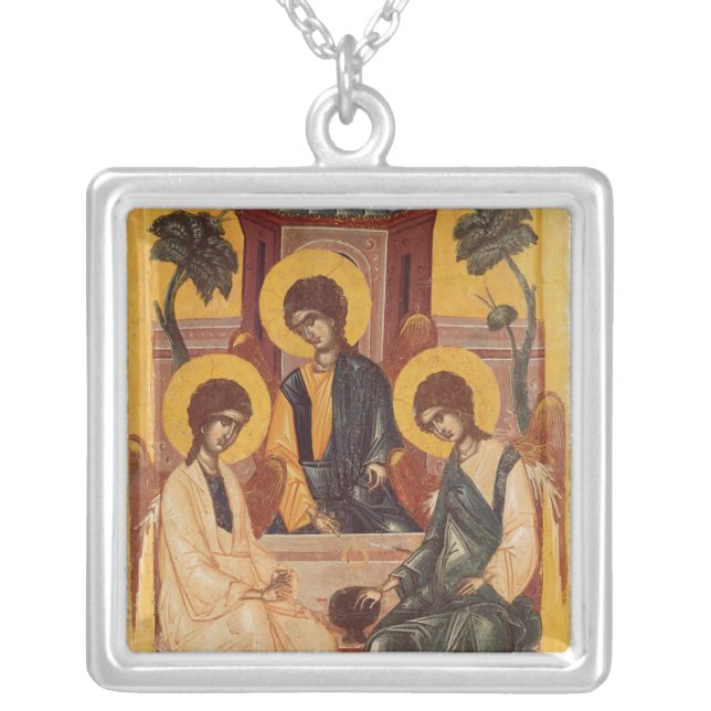 The Holy Trinity Silver Plated Necklace (Front)