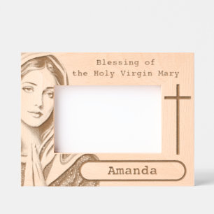 the Holy Virgin Mary Engraved Frames