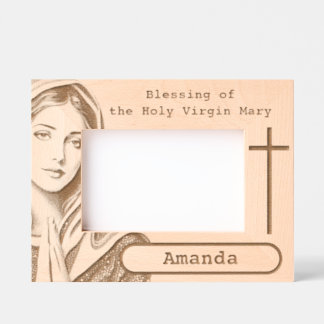 the Holy Virgin Mary Engraved Frames