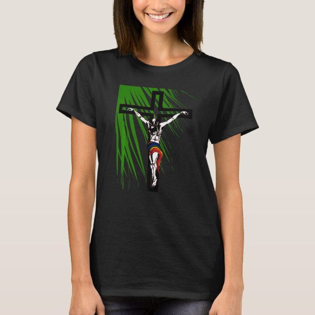 The Holy Week Christs Journey To The Cross T-Shirt (Front)