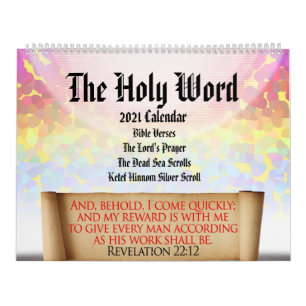 The Holy Word: Christian Scripture Personalized Calendar