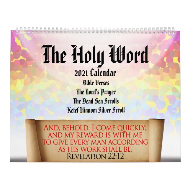 The Holy Word: Christian Scripture Personalized Calendar (Cover)