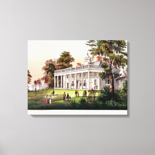 The Home of George Washington Canvas Print