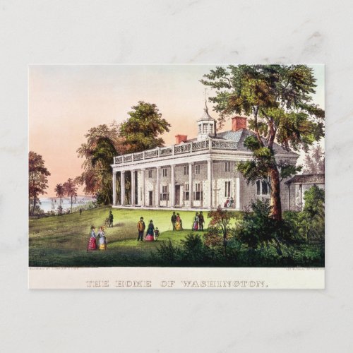 The Home of George Washington Postcard