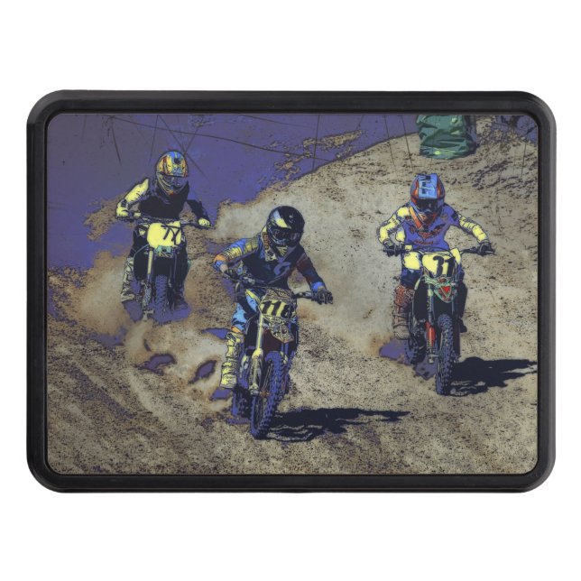 The Home Stretch! - Moto-x Racer Tow Hitch Cover (Front)