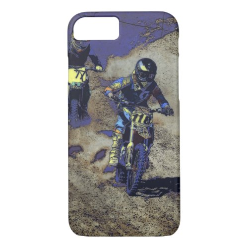 The Home Stretch _ Motocross Racer iPhone 87 Case