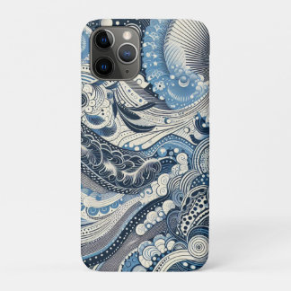The Home Studio Indigo Bloom iPhone 11 Pro Case