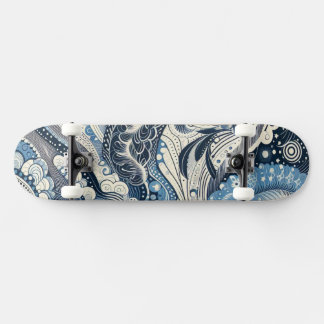 The Home Studio Indigo Bloom Skateboard