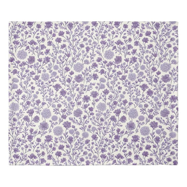 The Home Studio Lavender Bloom Duvet Cover (Front)