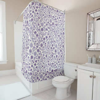 The Home Studio Lavender Bloom Shower Curtain