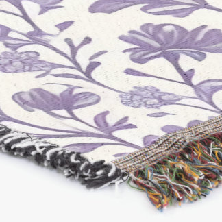 The Home Studio Lavender Bloom Throw Blanket