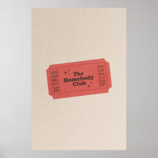 The Homebody Club Poster