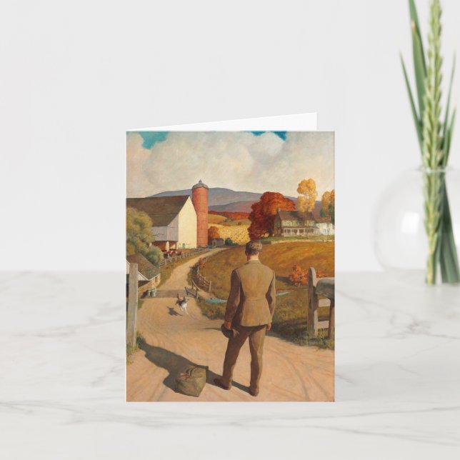 The Homecoming by Newell Convers Wyeth Thank You Card (Front)