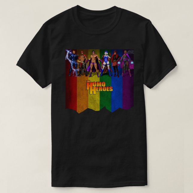 The Homo Heroes T-Shirt (Design Front)