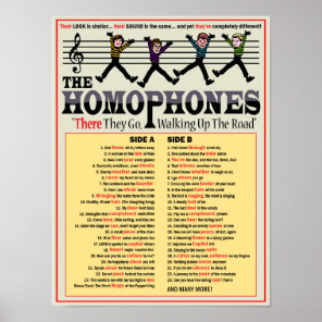 The Homophones Poster
