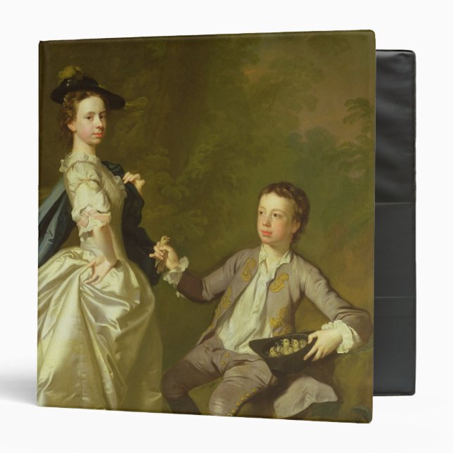 The Hon. Rachel Hamilton and her brother 3 Ring Binder (Front/Inside)