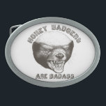 The honey badger returns! belt buckle<br><div class="desc">Beware the honey badger... ... ... ..</div>