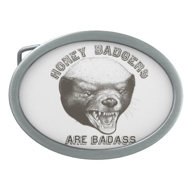 The honey badger returns! belt buckle (Front)