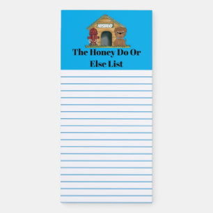 The honey do doghouse list magnetic notepad