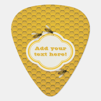 The Honeycomb and Bees Guitar Pick