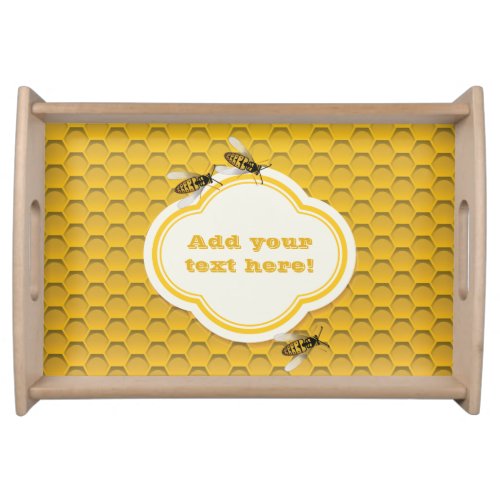 The Honeycomb and Bees Serving Tray