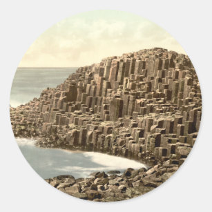 The Honeycombs, Giant's Causeway, County Antrim Classic Round Sticker