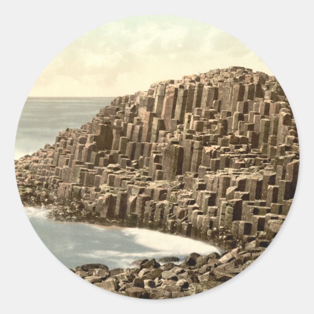 The Honeycombs, Giant's Causeway, County Antrim Classic Round Sticker (Front)