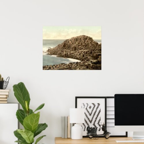 The Honeycombs Giants Causeway County Antrim Poster