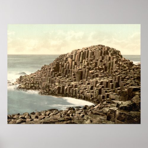 The Honeycombs Giants Causeway County Antrim Poster