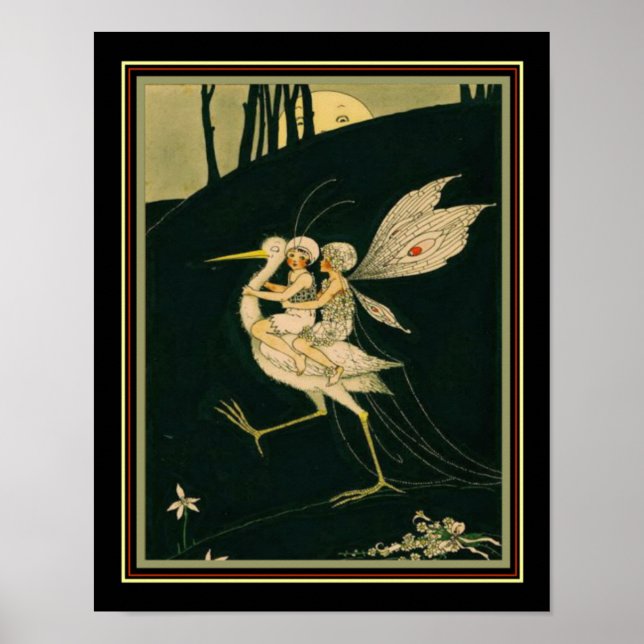 "The Honeymoon" Faerie Print ca. 1920s - 11x14 (Front)