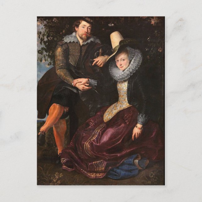 The Honeysuckle Bower by Peter Paul Rubens  Postcard (Front)