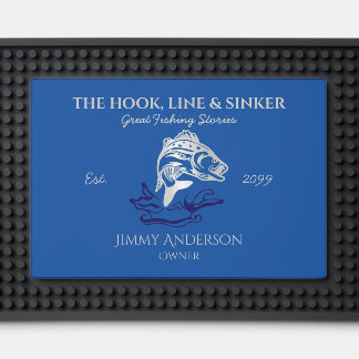 The Hook Line & Sinker Bar Fisherman Bar Mat
